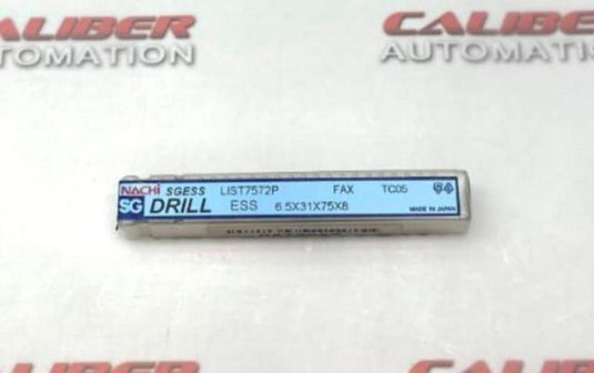 NACHI SGESS Drill 0572967 6.50mm Size 135° Powdered Metal Cobalt - Caliber Automation Online Store
