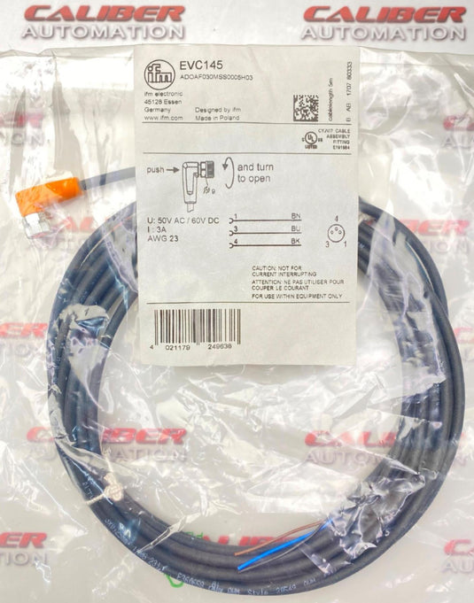 IFM EVC145 ADOAF030MSS0005H03 Connecting Cable Female - Caliber Automation Online Store