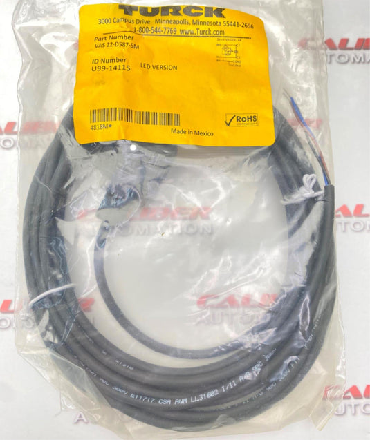 TURCK VAS 22-D587-5M Cordset - Caliber Automation Online Store