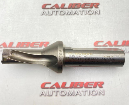 KOMET KUB Quatron U1121435 Coolant Thru Indexable Insert Drill (USED) - Caliber Automation Online Store