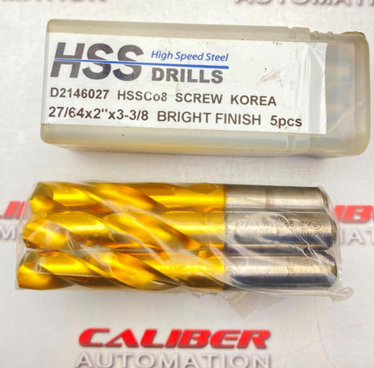 HSS D2146027 DRILLS (5pcs) (NEW) - Caliber Automation Online Store