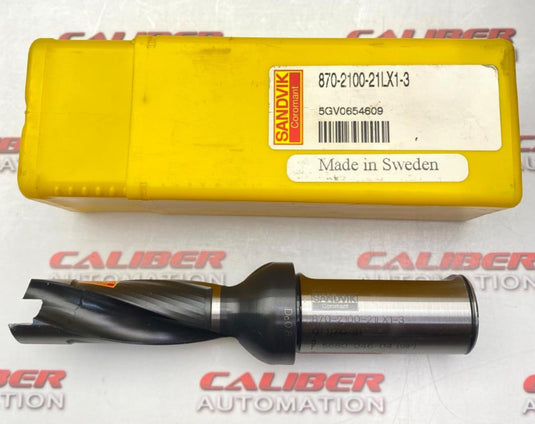SANDVIK 870-2100-21LX1-3 Exchangeable Tip Drill (NEW) - Caliber Automation Online Store