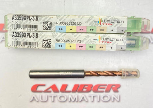 WALTER-TITEX A3399XPL-3.8 Thru Coolant Carbide Drill (NEW) - Caliber Automation Online Store