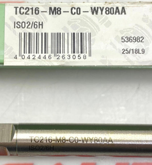WALTER-PROTOTYP TC216-M8-C0-WY80AA Spiral Point Tap (NEW) - Caliber Automation Online Store
