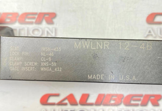KENNAMETAL MWLNR-12-4B Indexable Right Hand Turning Tool Holder (USED) - Caliber Automation Online Store