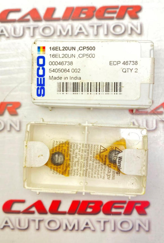 SECO 16EL20UN CP500 Pack of 2 Carbide Thread Inserts Qty13 (NEW) - Caliber Automation Online Store