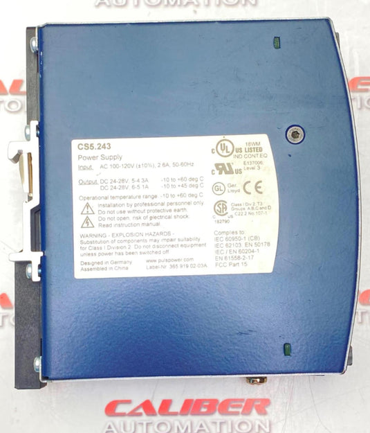 PULS DIMENSION CS5 Power Supply DC 24V 5A  (USED) - Caliber Automation Online Store