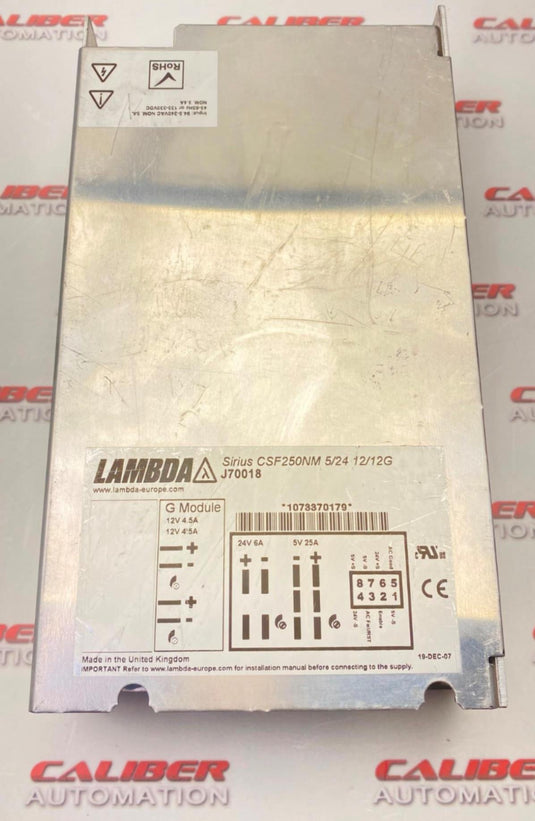 LAMBDA CSF250NM 5/24 12/12G Power Supply Module (USED) - Caliber Automation Online Store