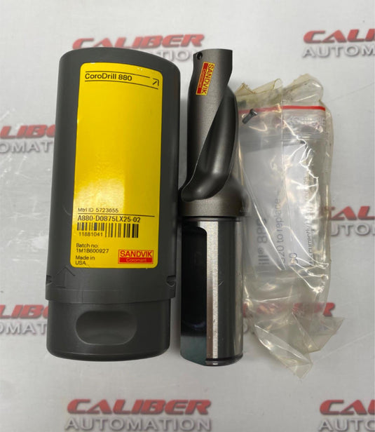 SANDVIK Coromant A880-D0875LX25-02 CoroDrill 880 Indexable Insert Drill - Caliber Automation Online Store