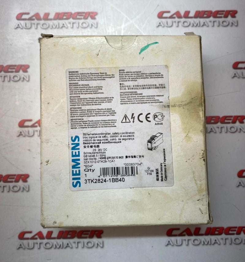 Load image into Gallery viewer, SIEMENS 3TK2824-1BB40 Safety Relay - Caliber Automation Online Store
