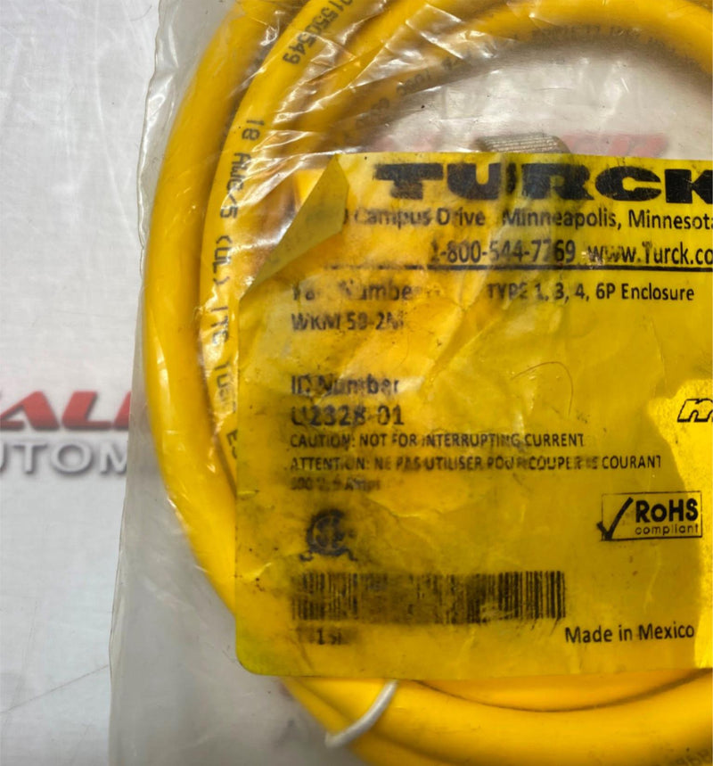 Load image into Gallery viewer, TURCK WKM 50-2M Single Ended Cordset - Caliber Automation Online Store
