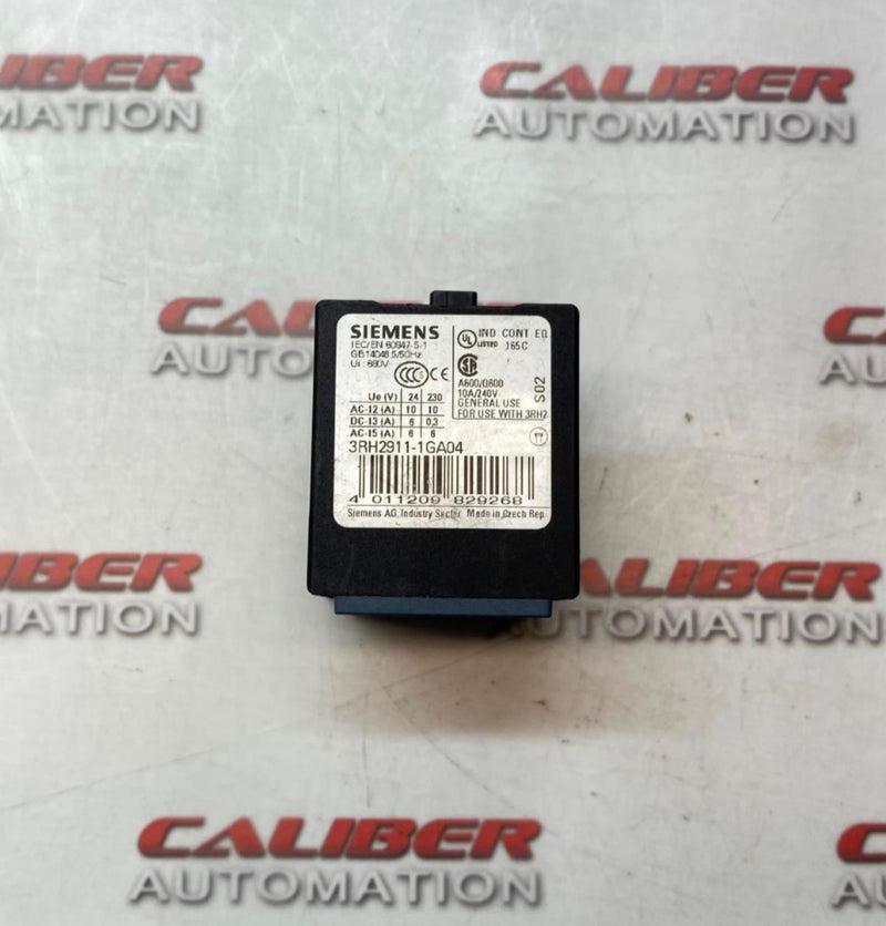 Load image into Gallery viewer, SIEMENS 3RH2911-1GA04 Auxiliary Switch Block - Caliber Automation Online Store
