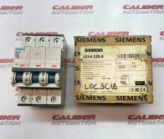 SIEMENS 5SY4 325-8 Miniature Circuit Breaker - Caliber Automation Online Store
