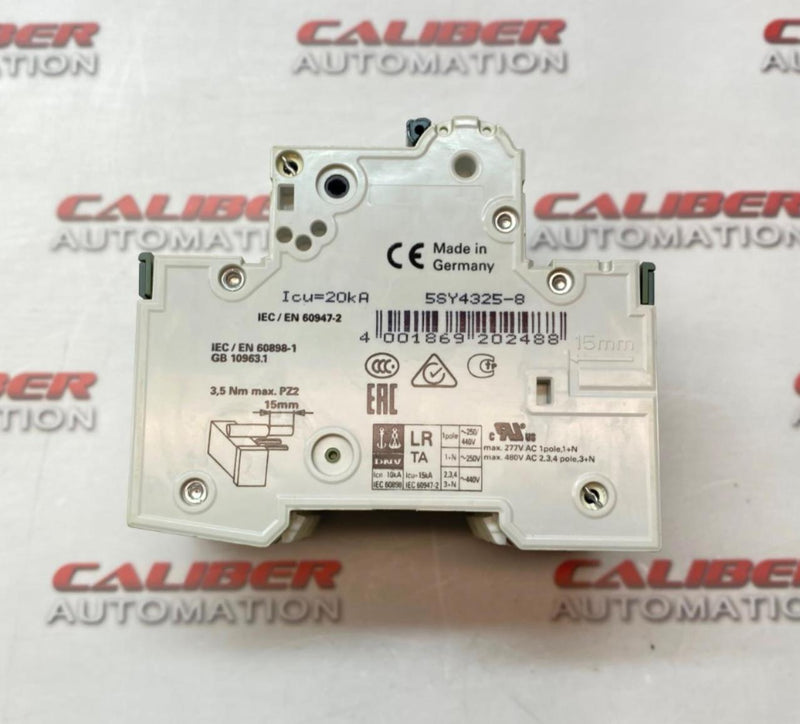 Load image into Gallery viewer, SIEMENS 5SY4 325-8 Miniature Circuit Breaker - Caliber Automation Online Store
