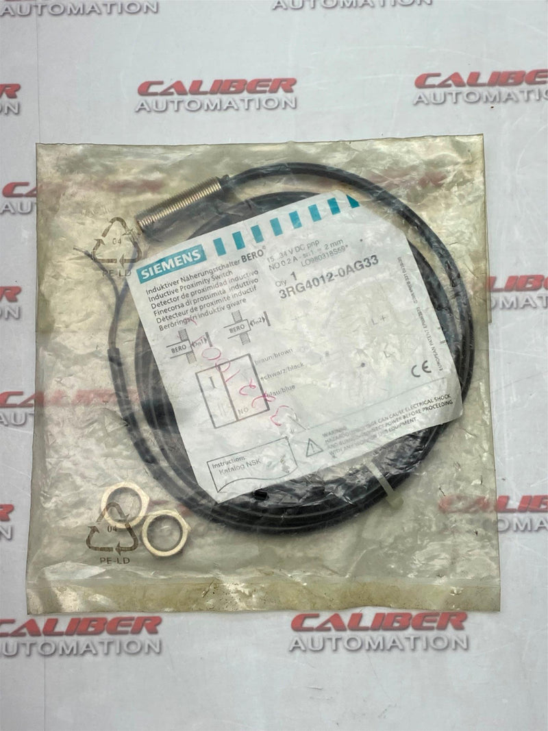 Load image into Gallery viewer, SIEMENS 3RG4012-0AG33 Inductive Proximity Switch - Caliber Automation Online Store
