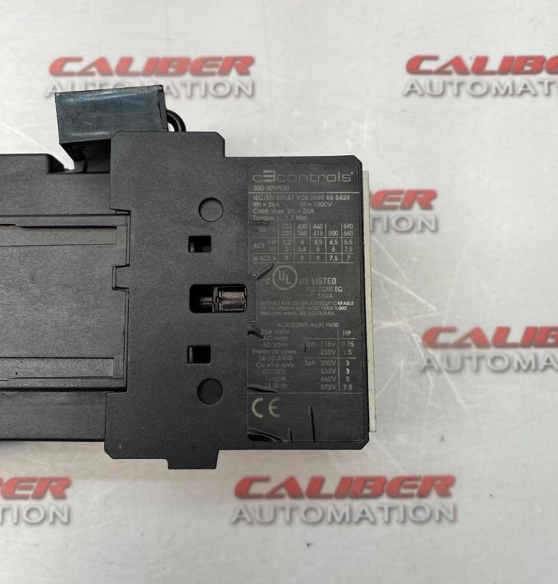 Load image into Gallery viewer, C3 CONTROLS 300-S09N30 Contactor - Caliber Automation Online Store
