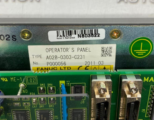 FANUC OPERATOR'S PANEL A02B-0303-C231 - Caliber Automation Online Store