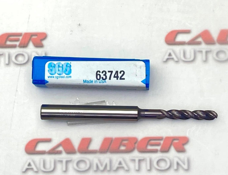 Load image into Gallery viewer, SGS 63742 AlTiN 3,8mm Dia x 24.0mm LOC Drill 2FL - Caliber Automation Online Store
