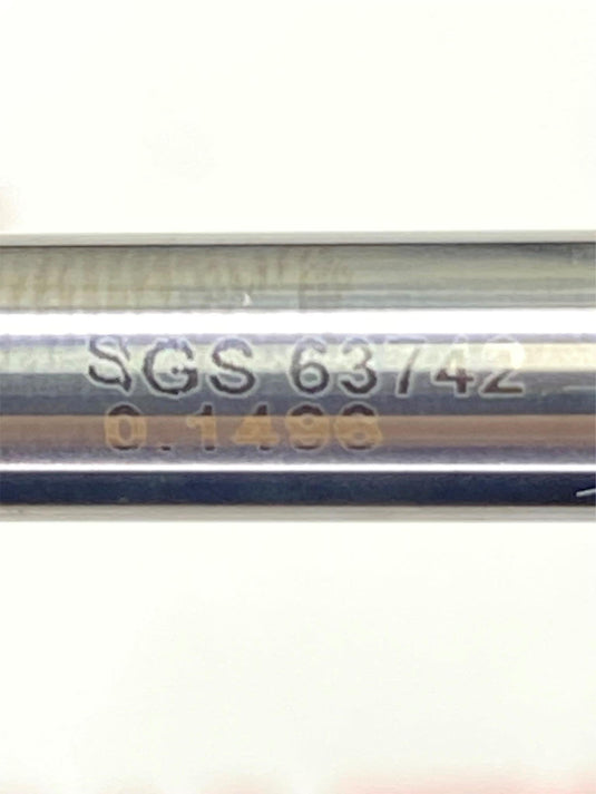 SGS 63742 AlTiN 3,8mm Dia x 24.0mm LOC Drill 2FL - Caliber Automation Online Store