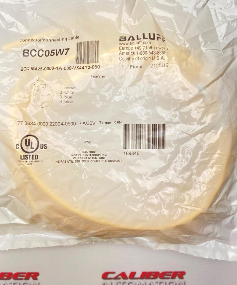 Load image into Gallery viewer, BALLUFF BCC05W7 Connector/connecting Cable Female - Caliber Automation Online Store
