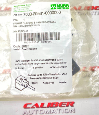 MURR ELEKTRONIK 7000-29561-0000000 Connector - Caliber Automation Online Store