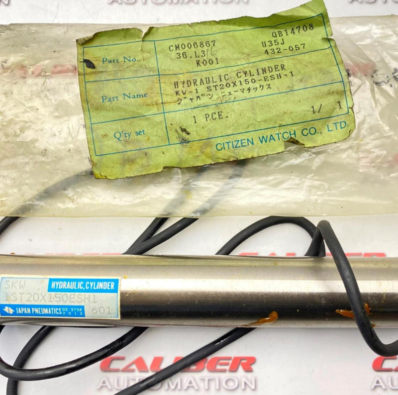 Load image into Gallery viewer, Citizen CM006867 QB14708 U35J  432-057 KW-1 ST20X150-ESH-1 Air Cylinder (NEW) - Caliber Automation Online Store
