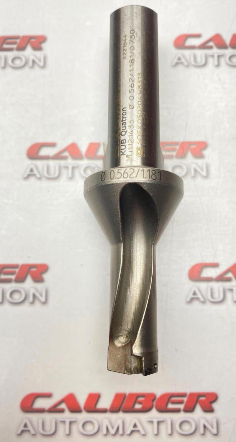 Load image into Gallery viewer, KOMET KUB Quatron U1121435 Coolant Thru Indexable Insert Drill (USED) - Caliber Automation Online Store
