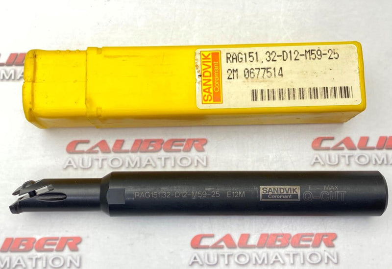 Load image into Gallery viewer, SANDVIK RAG151.32-D12-M59-25 E12M  Indexable Grooving Toolholder (NEW) - Caliber Automation Online Store
