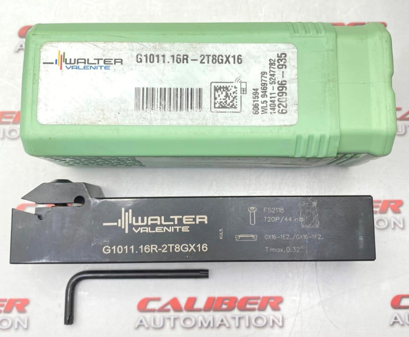 Load image into Gallery viewer, WALTER G1011.16R-2T8GX16  Grooving Tool Holder (NEW DEMO) - Caliber Automation Online Store
