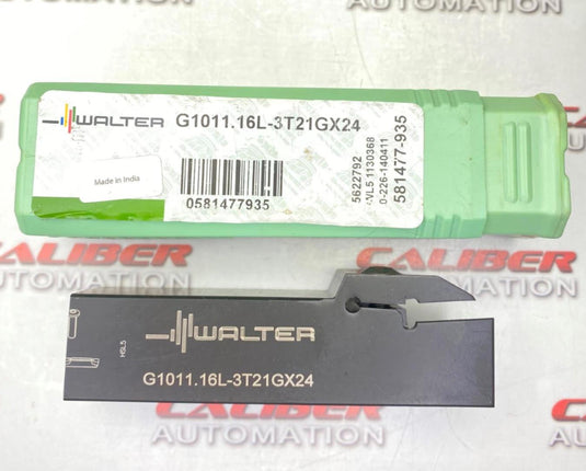 WALTER G1011.16L-3T21GX24 Indexable Grooving Tool Holder (USED SHORT) - Caliber Automation Online Store