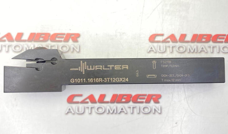Load image into Gallery viewer, WALTER G1011.1616R-3T12GX24 Indexable Grooving Tool Holder (NEW) - Caliber Automation Online Store

