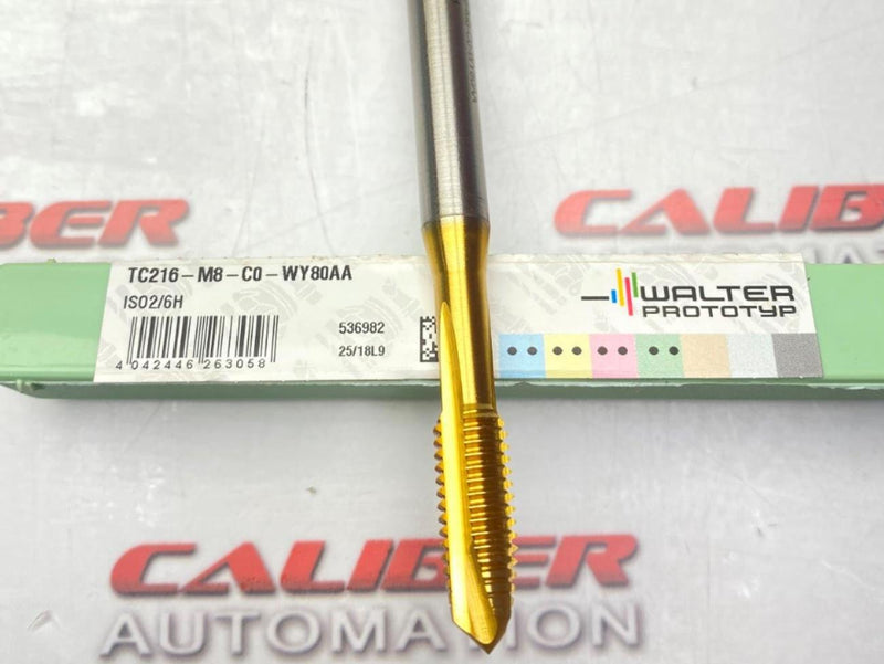 Load image into Gallery viewer, WALTER-PROTOTYP TC216-M8-C0-WY80AA Spiral Point Tap (NEW) - Caliber Automation Online Store
