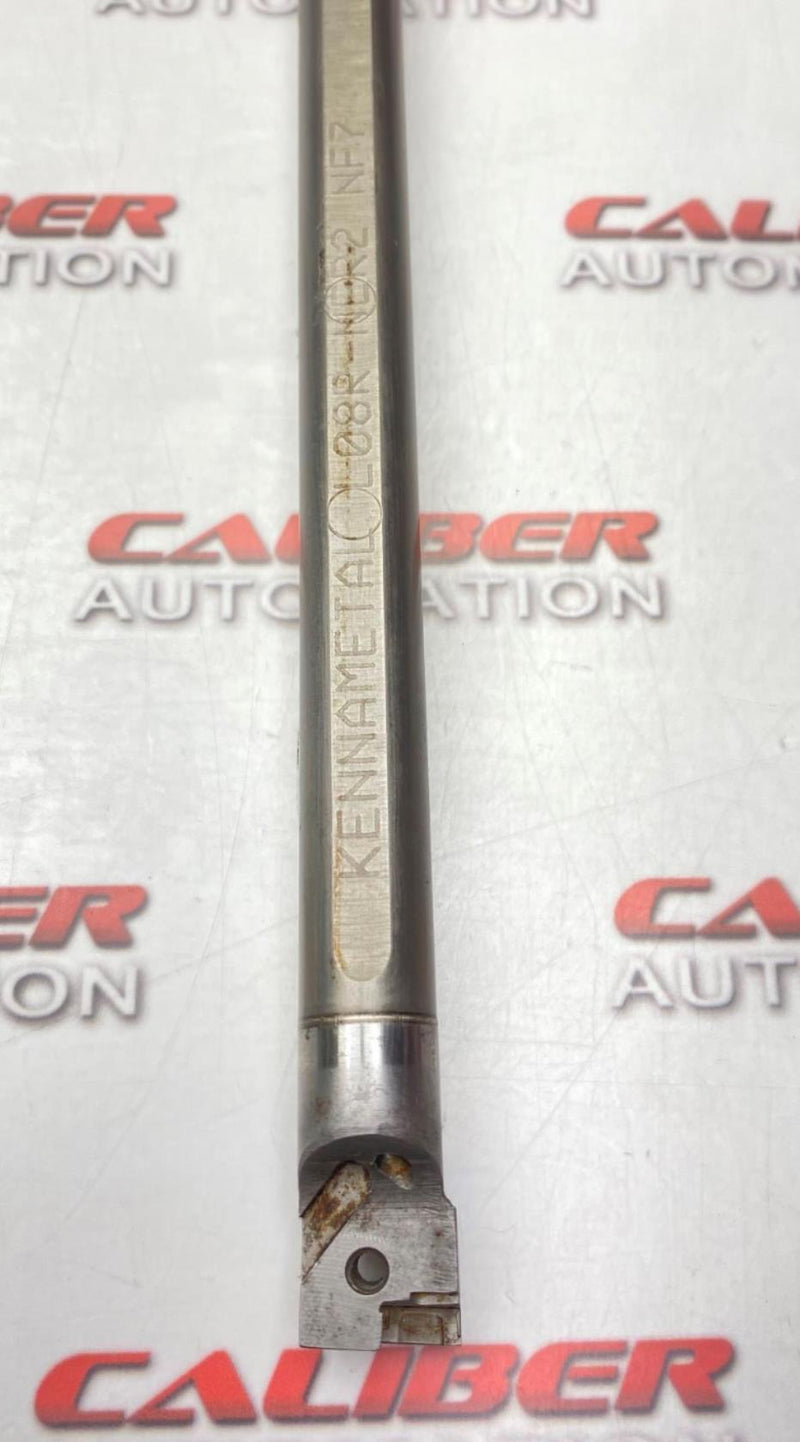Load image into Gallery viewer, KENNAMETAL L08R-NER2 NF7 Carbide Coolant Thu Boring Bar (USED) - Caliber Automation Online Store
