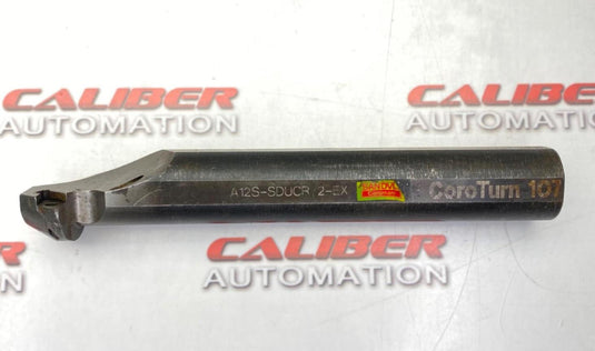 SANDVIK A12S-SDUCR 2-EX Coolant Thru, Indexable Boring Bar (SHORT) (USED) - Caliber Automation Online Store