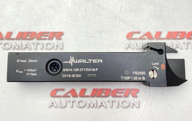 WALTER G4014.12R-3T17DX18-P Grooving & Cutting Holder (NEW) - Caliber Automation Online Store