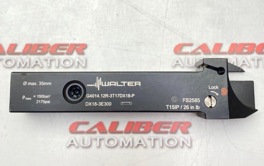 WALTER G4014.12R-3T17DX18-P Grooving & Cutting Holder (NEW) - Caliber Automation Online Store