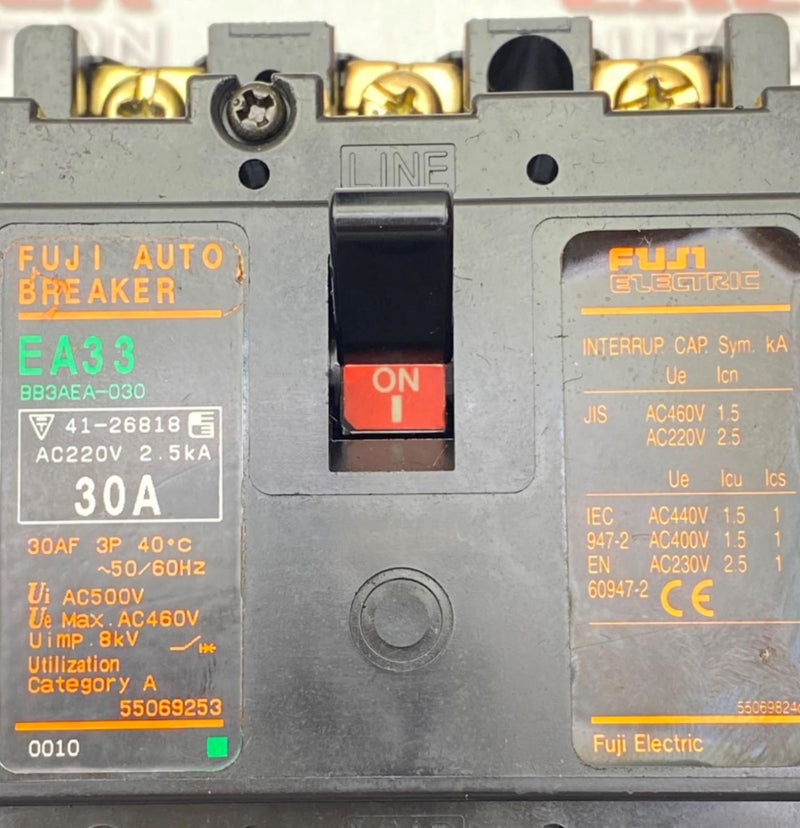 Load image into Gallery viewer, FUJI ELECTRIC EA33 CIRCUIT BREAKER (USED) - Caliber Automation Online Store
