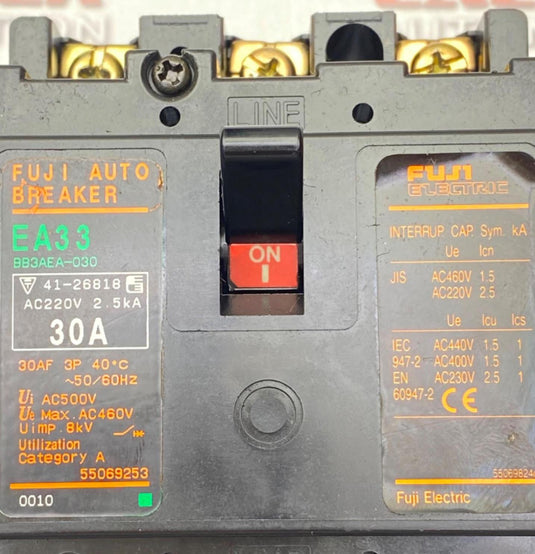FUJI ELECTRIC EA33 CIRCUIT BREAKER (USED) - Caliber Automation Online Store