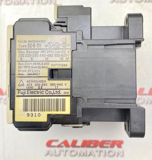 FUJI ELECTRIC SC-5-1Y Contactor (USED) - Caliber Automation Online Store