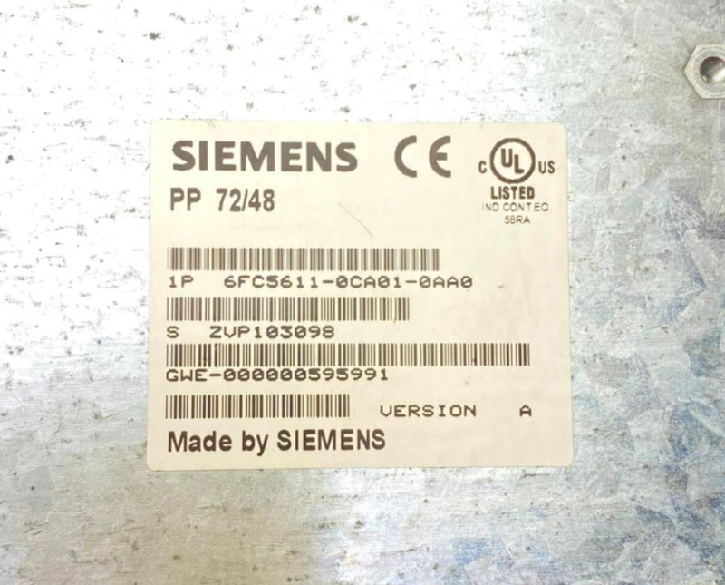 Load image into Gallery viewer, SIEMENS 6FC5611-0CA01-0AA0, SINUMERIK I/O MODULE (USED) - Caliber Automation Online Store
