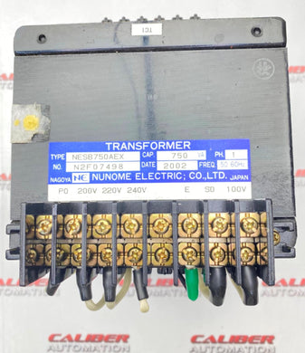 NUNOME ELECTRIC NESB750AEX Transformer 750 VA (USED) - Caliber Automation Online Store