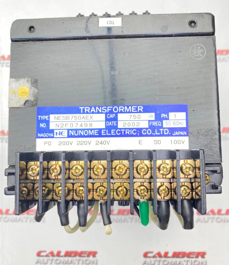 Load image into Gallery viewer, NUNOME ELECTRIC NESB750AEX Transformer 750 VA (USED) - Caliber Automation Online Store
