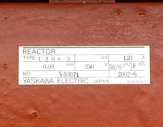 YASKAWA ELECTRIC UZBA-B Reactor  (USED) - Caliber Automation Online Store