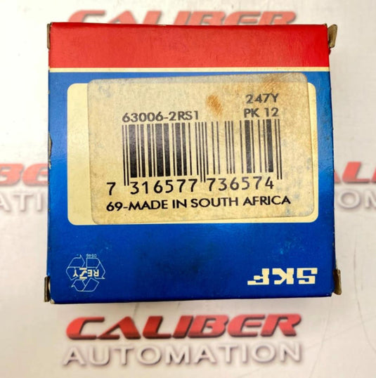 SKF 63006-2RS1 Deep Groove Bearing (NEW) - Caliber Automation Online Store