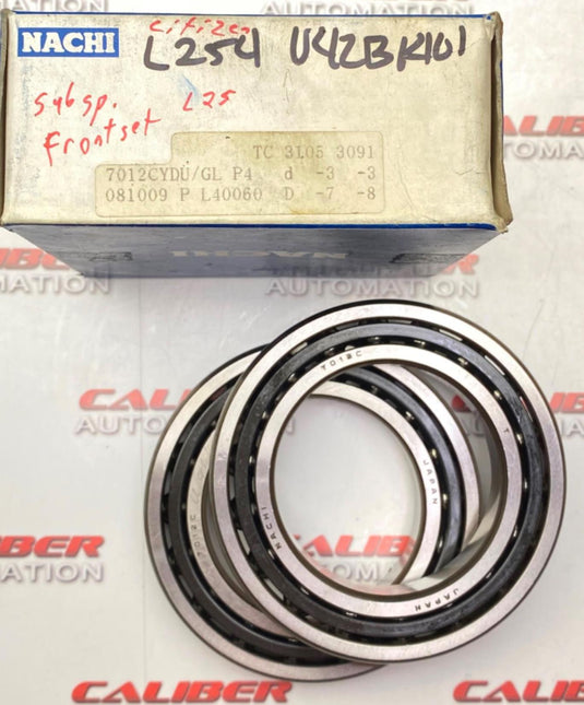 NACHI  7012CYDU/GL P4  Precision Bearing ( Set of Two) (NEW) - Caliber Automation Online Store
