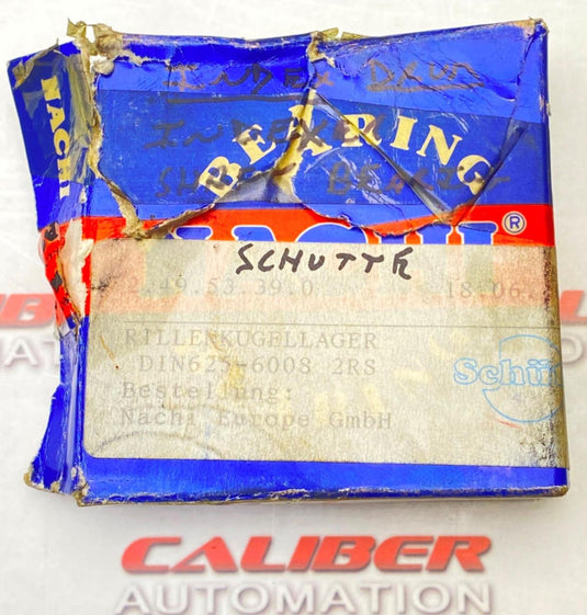 NACHI DIN625-6008 2RS Deep Groove Ball Bearing (NEW) - Caliber Automation Online Store