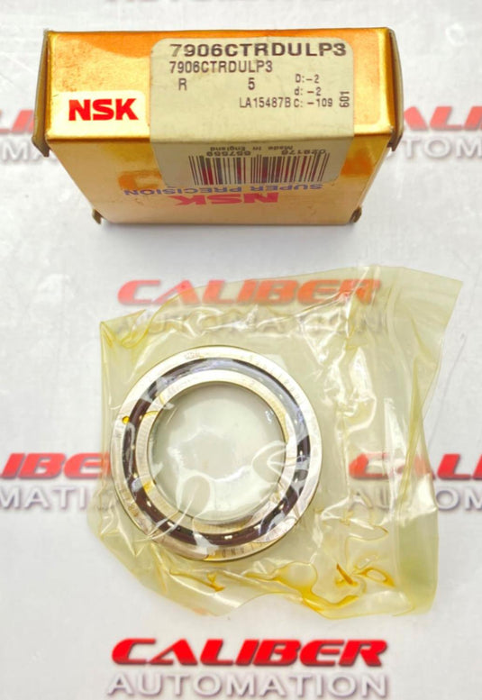 NSK 7906CTRDULP3 Angular Contact Ball Bearing (NEW) - Caliber Automation Online Store