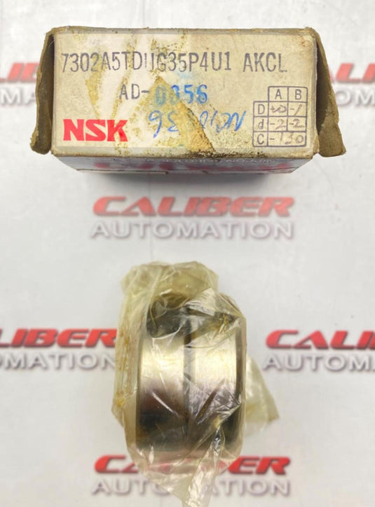 NSK 7302A5TDUG35P4U1 AKCL  Angular Bearing (NEW) - Caliber Automation Online Store