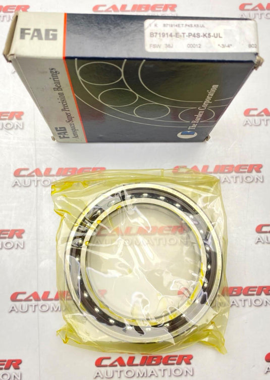 FAG B71914-E-T-P4S-K5-UL  Angular Contact Ball Bearing (NEW) - Caliber Automation Online Store