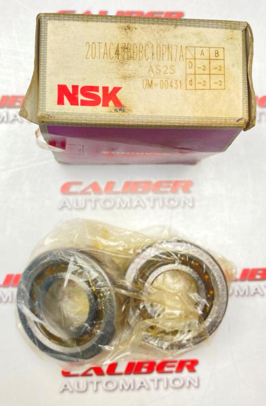 NSK 20TAC4 7B DBC1 OPN7A Bearing (Box of 2) (NEW) - Caliber Automation Online Store